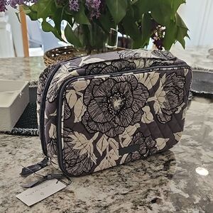 Vera Bradley Black and Cream Floral Women's Bag